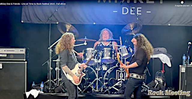 video mikkey dee interprete des classiques de motoerhead lors de l edition 2025 du festival suedois time to rock
