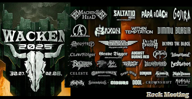 wacken open air 2025 dans les etoiles running order en ligne