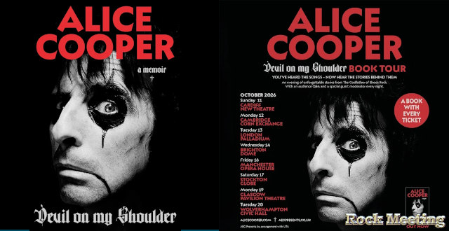 alice cooper devil on my shoulder l autobiographie definitive pour octobre 2026 une tournee au royaume uni