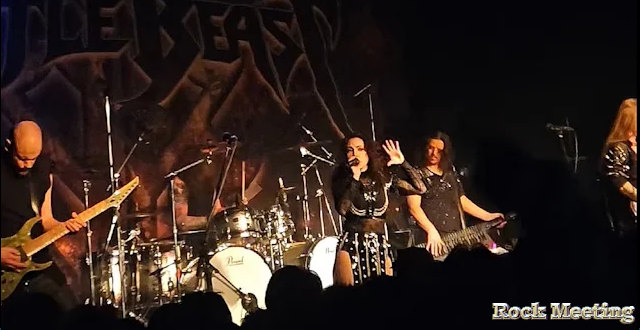 battle beast en concert avec sa nouvelle chanteuse marina la torraca pour la premiere fois