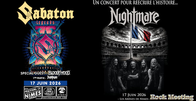 nightmare v2011 1er concert en 1ere partie de sabaton festival de nimes 17 06 2026 nightmare v2011 1er concert en 1ere partie de sabaton festival de nimes 17 06 2026