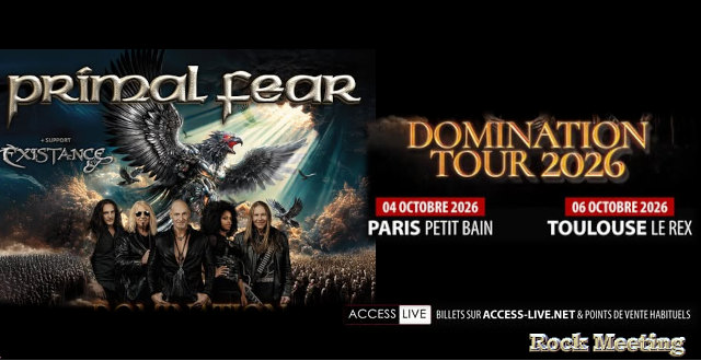 primal fear existance paris petit bain toulouse le rex les 4 et 6 octobre 2026