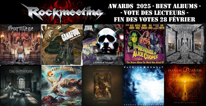 rockmeeting awards top albums 2025 sortilege ganafoul titan alice cooper ghost dream theater helloween patrick rondat harem scarem rockmeeting awards top albums 2025 sortilege ganafoul titan alice cooper ghost dream theater helloween patrick rondat harem scarem