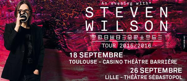 STEVEN WILSON en concert à Toulouse et Lille en septembre 2015 !