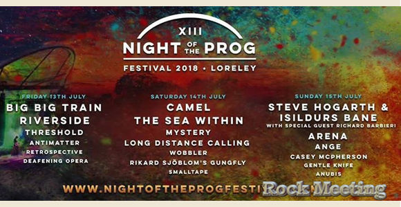 night of the prog festival 2018 st goarshausen loreley allemagne 13 14 15 07 2018