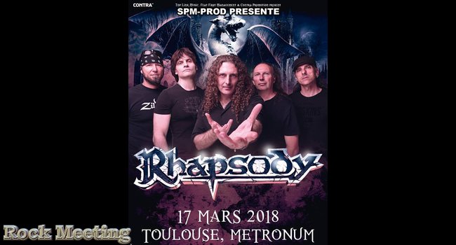 RHAPSODY + BEAST IN BLACK +  SCARLET AURA  Toulouse - Le Métronum - 17/03/2018
