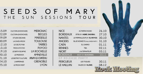 seeds of mary the sun sessions tour 2018 21 dates francaises